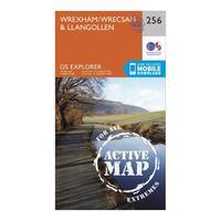 Ordnance Survey Explorer Active 256 Wrexham & Llangollen Map With Digital Version, Orange