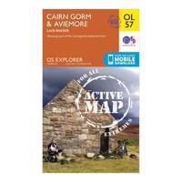 Ordnance Survey Explorer Active OL 57 Cairn Gorm & Aviemore Map, Orange