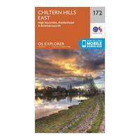 ordnance survey explorer 172 chiltern hills east map with digital vers ...