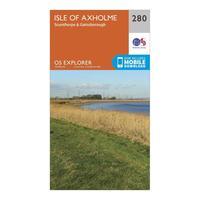 Ordnance Survey Explorer 280 Isle of Axholme, Scunthorpe & Gainsborough Map With Digital Version, Orange