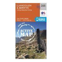 Ordnance Survey Explorer Active 255 Llangollen & Berwyn Map With Digital Version, Orange