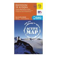 ordnance survey active explorer ol 17 snowdon map orange