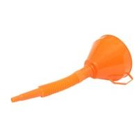 Orange Flexible Funnel With Filter Screen