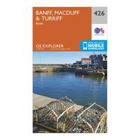 Ordnance Survey Explorer 426 Banff, Macduff & Turriff Map With Digital Version, Orange