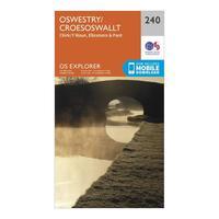 Ordnance Survey OS Explorer 240 Oswestry Map With Digital Version, Orange