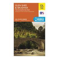 Ordnance Survey Explorer OL 52 Glen Shee & Braemar Map, Orange