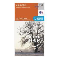 Ordnance Survey Explorer Active 137 Ashford Map With Digital Version, Orange