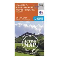 Ordnance Survey Explorer Active 186 Llandeilo & Brechfa Forest Map With Digital Version, Orange