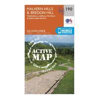 ordnance survey explorer active 190 malvern hills bredon hill map with ...