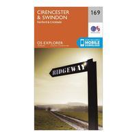 Ordnance Survey Explorer 169 Cirencester & Swindon Map With Digital Version, Orange