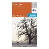 Ordnance Survey Explorer 137 Ashford Map With Digital Version, Orange