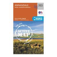 Ordnance Survey Explorer Active 322 Annandale Map With Digital Version, Orange