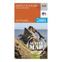 Ordnance Survey Explorer Active 425 Huntly & Cullen Map With Digital Version, Orange