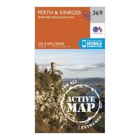 Ordnance Survey Explorer Active 369 Perth & Kinross Map With Digital Version, Orange