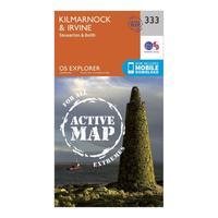 Ordnance Survey Explorer Active 333 Kilmarnock & Irvine Map With Digital Version, Orange