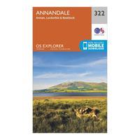 Ordnance Survey Explorer 322 Annandale Map With Digital Version, Orange