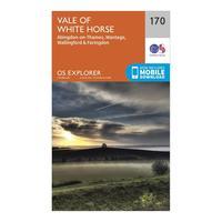 Ordnance Survey Explorer 170 Abingdon, Wantage & Vale of White Horse Map With Digital Version, Orange