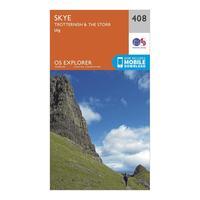 Ordnance Survey Explorer 408 Skye - Trotternish & The Storr Map With Digital Version, Orange