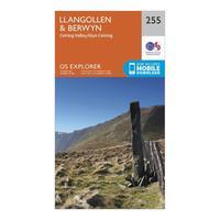 Ordnance Survey Explorer 255 Llangollen & Berwyn Map With Digital Version, Orange