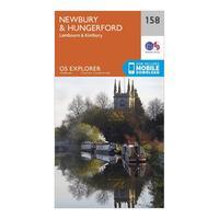 ordnance survey explorer 158 newbury hungerford map with digital versi ...