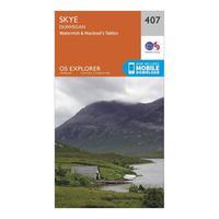 Ordnance Survey Explorer 407 Skye - Dunvegan Map With Digital Version, Orange