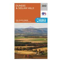 Ordnance Survey Explorer 380 Dundee & Sidlaw Hills Map With Digital Version, Orange