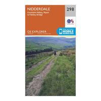 Ordnance Survey Explorer 298 Nidderdale Map With Digital Version, Orange