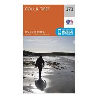 Ordnance Survey Explorer 372 Coll & Tiree Map With Digital Version, Orange