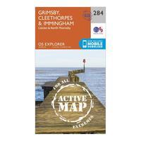 Ordnance Survey Explorer Active 284 Grimsby, Cleethorpes & Immingham Map With Digital Version, Orange