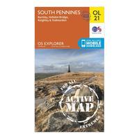 ordnance survey explorer ol 21 active d south pennies map orange