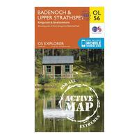 Ordnance Survey Explorer OL 56 Active D Badenoch & Upper Strathspey Map, Orange