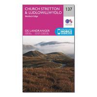 Ordnance Survey Landranger 137 Ludlow & Church Stretton, Wenlock Edge Map With Digital Version, Orange