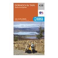 Ordnance Survey Explorer 438 Dornoch & Tain Map With Digital Version, Orange