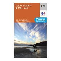 Ordnance Survey Explorer 398 Loch Morar & Mallaig Map With Digital Version, Orange