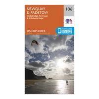 Ordnance Survey Explorer 106 Newquay & Padstow Map With Digital Version, Orange