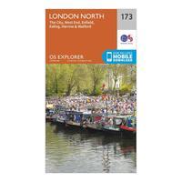 Ordnance Survey Explorer 173 London North Map With Digital Version, Orange