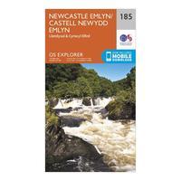 Ordnance Survey Explorer 185 Newcastle Emlyn, Llandysul & Cynwyl Elfed Map With Digital Version, Orange