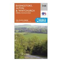 Ordnance Survey Explorer 144 Basingstoke, Alton & Whitchurch Map With Digital Version, Orange