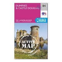 Ordnance Survey Landranger Active 84 Dumfries & Castle Douglas Map With Digital Version, Orange