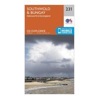 Ordnance Survey Explorer 231 Southwold & Bungay Map With Digital Version, Orange