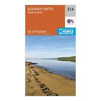 Ordnance Survey Explorer 314 Solway Firth Map With Digital Version, Orange