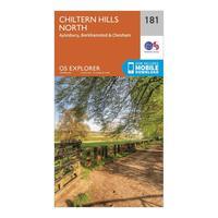 Ordnance Survey Explorer 181 Chiltern Hills North Map With Digital Version, Orange