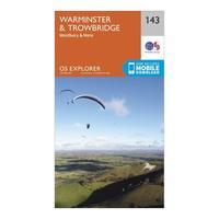 Ordnance Survey Explorer 143 Warminster & Trowbridge Map With Digital Version, Orange