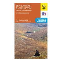 Ordnance Survey Explorer OL 48 Ben Lawers & Glen Lyon Map, Orange