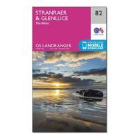 Ordnance Survey Landranger 82 Stranraer & Glenluce Map With Digital Version, Orange