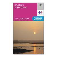 Ordnance Survey Landranger 131 Boston & Spalding Map With Digital Version, Orange
