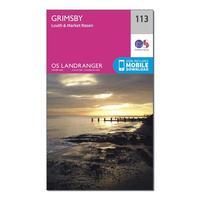 Ordnance Survey Landranger 113 Grimsby, Louth & Market Rasen Map With Digital Version, Orange