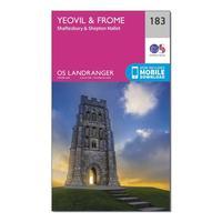 Ordnance Survey Landranger 183 Yeovil & Frome Map With Digital Version, Orange