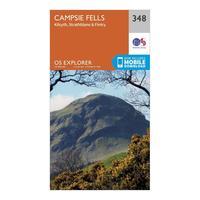 Ordnance Survey Explorer 348 Campsie Fells Map With Digital Version, Orange