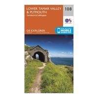 ordnance survey explorer 108 lower tamar valley plymouth map with digi ...